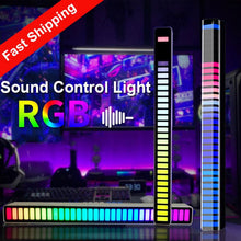 Cargue la imagen en el visor de la galería, RGB Music Sound Control Activated Rhythm LED Lights www.technoviena.com
