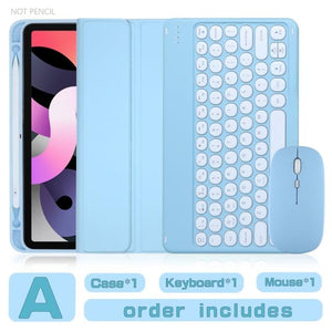 Bluetooth Cover With Keyboard and Mouse For iPad www.technoviena.com