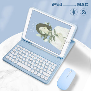 Magic Wireless Keyboard Case with Mouse For iPad www.technoviena.com