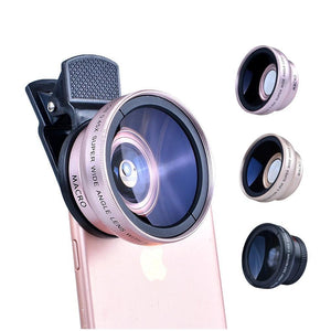 0.45X Wide Angle+12.5X Macro Lens Professional HD Phone Camera Lens 2in1 www.technoviena.com