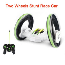 Load image into Gallery viewer, High Speed Rotating Two Wheels RC Stunt Race Car with Double-sided Tumbling www.technoviena.com
