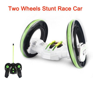 High Speed Rotating Two Wheels RC Stunt Race Car with Double-sided Tumbling www.technoviena.com